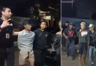 Polisi saat amankan para tersangka