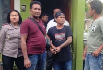 Kapolsek Tuntungan saat Pimpin Penangkapan Pelaku Pengancaman Pakai Sajam