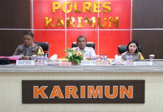Polres Karimun saat Terima Kunjungan Wasops Polda Kepri