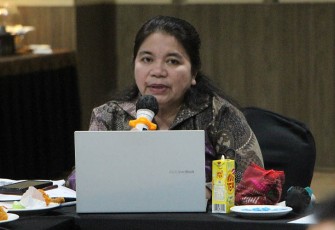 Sondang L. Gaol, S.SOS., M.ENG, selaku Analis Kebijakan Ahli Madya Selaku Koordinator (Perencanaan Dan Evaluasi Wilayah IV, Direktorat PEIPD Ditjen Bina Bangda.