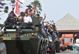 Semarak Upacara HUT Ke-78 TNI Korem 041/Gamas