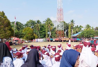 Upacara HUT ke-78 RI Desa Melati Harjo