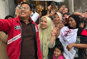 Caleg PSI Kabupaten Bogor Arief Budiman Bawa Suasana Riang Gembira