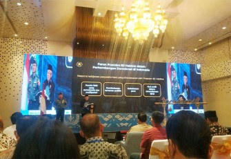 Wakil Presiden Ma'ruf Amin saat membuka acara