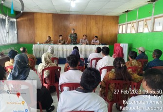 Polsek Lebong Utara Hadiri Rapat Koordinasi Permasalahan di Desa Nangai Tayau