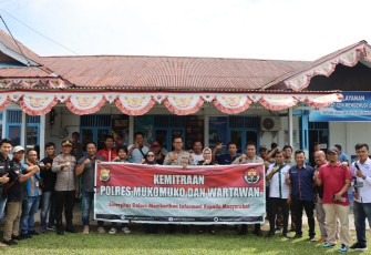 Tingkatkan Kemitraan, Kapolres Mukomuko Gelar Pertemuan dengan Wartawan