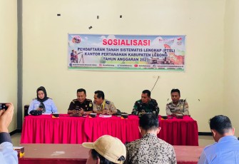 Kanit Binmas Polsek Lebong Utara Hadiri Sosialisasi Program PTSL BPN Lebong