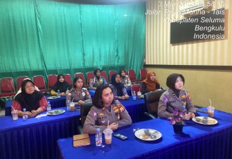 Polwan Polres Seluma Terima Arahan Dari Karo SDM Polda Bengkulu