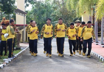 Tes Kesamaptaan Jasmani Polres Mukomuko Diikuti Seluruh Anggotanya