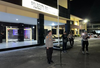 Kapolresta Saat Pimpin Apel Malam Dan Berikan Arahan Penting 
