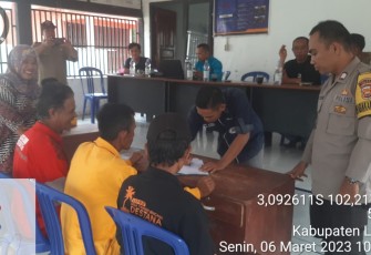 Bhabinkamtibmas Polsek Lebong Utara Hadiri Musdessus Desa Lemeu 