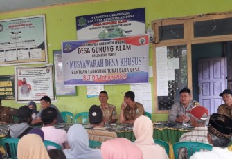 Bhabinkamtibmas Polsek Lebong Atas Hadiri Musdessus BLT DD 