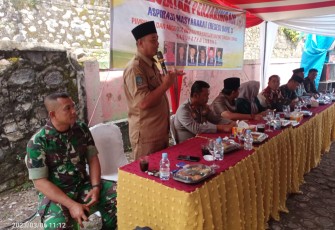 Kapolsek Lebong Selatan Hadiri Reses Anggota Dewan Dapil 3