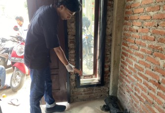 Personel Polsek Kerkap Saat Olah TKP