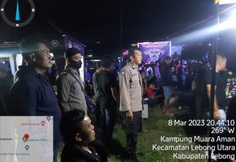Polsek Lebong Utara Lakukan Pengamanan Deklarasi Persatuan Ojek Gandeng Muara Aman