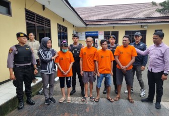 Para Pelaku Saat Diamankan Polisi