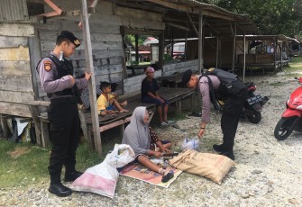 Sat Samapta Polres Kaur Saat Patroli di Jalan Lintas