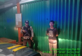 Polsek Putri Hijau Patroli Malam Hari Cegah Kriminalitas