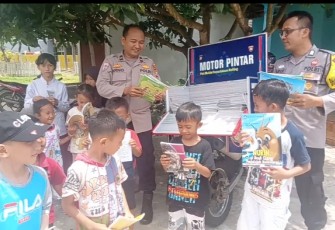 Polres Kaur Beri Dukungan Motor Pintar Bhabinkamtibmas Polsek Kaur Tengah 