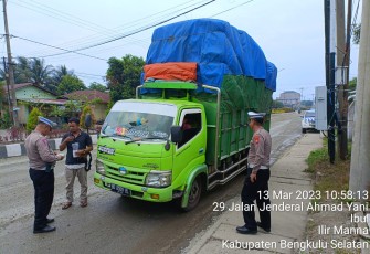 Sudah 13 ODOL Ditilang Satlantas Polres Bengkulu Selatan