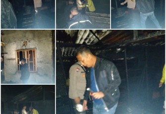 Polisi mendatangi lokasi kejadian