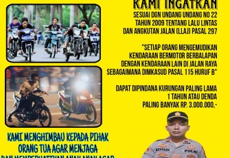 Banner himbauan Kapolsek Seginim