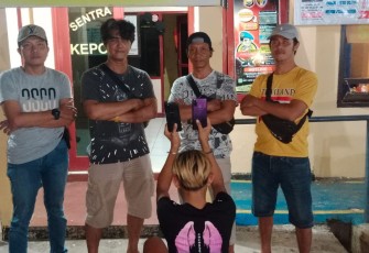 Pelaku diamankan Polsek Teluk Segara