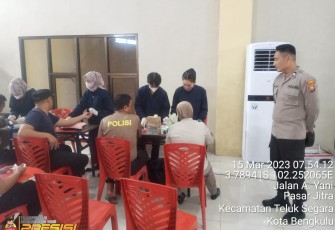 Polresta Bengkulu Gelar Rikkesla, Pastikan Kondisi Kesehatan Personil
