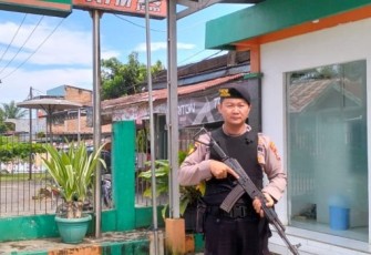 Personel Polsek Putri Hijau Laksanakan Pengamanan Objek Vital