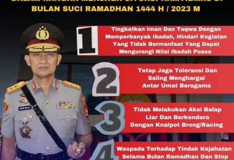 4 Imbauan Kapolda Bengkulu Dalam Rangka Menjaga Situasi Kamtibmas di Bulan Ramadan 1444 H