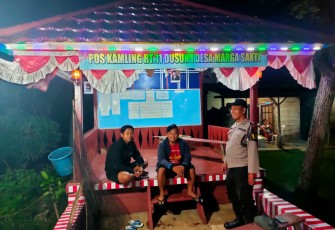 Patroli Dialogis, Polisi Sambangi Pos Kamling dan Sampaikan Imbauan Kamtibmas
