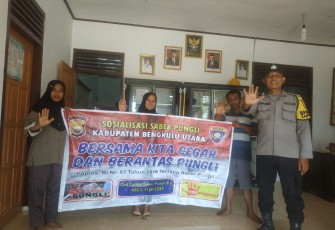 Bhabinkamtibmas Polsek Putri Hijau Rutin Sosialisasi Saber Pungli