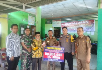 Bersinergi Bhabinkamtibmas dan Babinsa Monitoring Penerima BLT - DD  