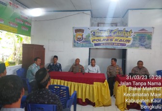 Jumat Curhat, Wakapolres Kaur Tampung Aspirasi Warga Desa Tanjung Ganti