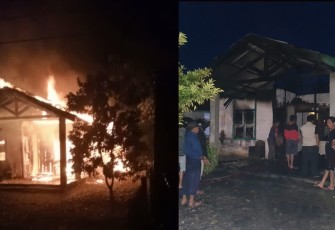 Poslek Manna, Damkar dan Warga Padamkan Kebakaran Rumah Warga