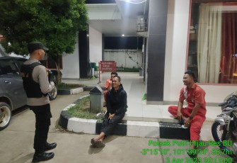 Polsek Putri Hijau Saat Patroli Malam 