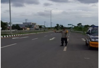 Tekan Aksi Balap Liar di Jalan Raya Pintu Tol Betungan, Patroli Polsek Selebar Gelar Patroli Sore