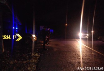 Sat Samapta Polres Rejang Lebong Patroli Rutin Jalan Lintas Curup-Lubuk Lingau