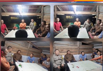 Sambang Warga, Polsek Muara Bangkahulu Berikan  Imbauan Kamtibmas Antisipasi 3C