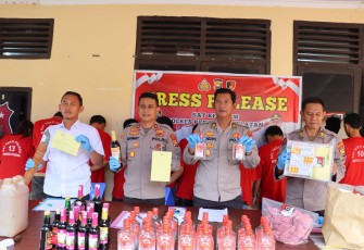Polres BS Rilis Capaian Operasi Pekat Nala I Tahun 2023