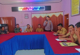 Kapolsek Kedurang Hadiri Pra Pelaksanaan Musrenbang Desa Tanjung Negara Kecamatan Kedurang