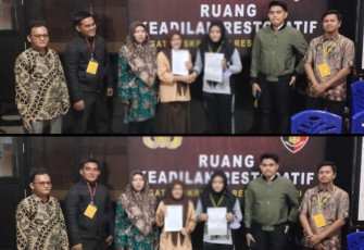 Polresta Bengkulu Mediasi Dua Pelajar Bertikai