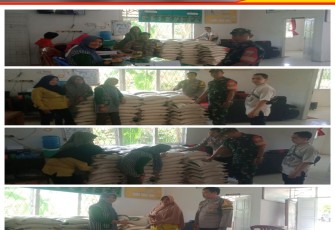 Polsek Muara Bangkahulu Amankan Pendistribusian Bantuan Kepada Masyarakat