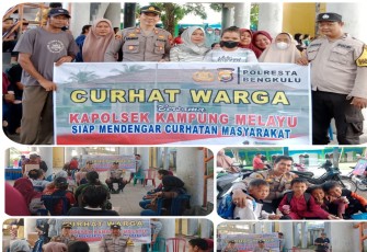 Polsek Kampung Melayu Gelar Jumat Curhat di Kelurahan Teluk Sepang