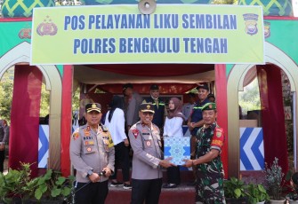 Wakapolda Bengkulu Pantau Pos Pam dan Pos Yan Lebaran Diwilayah Polres Benteng