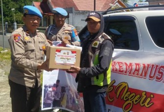Penghujung Ramadan, Polres Rejang Lebong Terus Salurkan Bantuan Sosial 