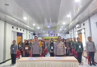 Pengambil Sumpah dan Penandatanganan Pakta Integritas Penerimaan Polri 2023