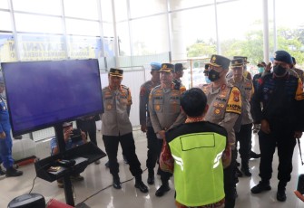 Kapolda Bengkulu Tinjau Pos Pelayanan Bandara Fatmawati Soekarno