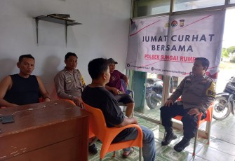 Jumat Curhat, Warga Apresiasi Kinerja Polsek Sungai Rumbai Cepat Tanggap Aduan Warga