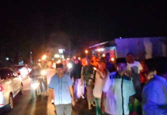 Polsek Muara Bangkahulu Laksanakan Pengamanan Takbiran Keliling